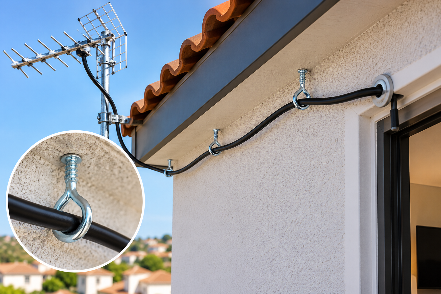 Instalação de Antena e Cabo Coaxial
