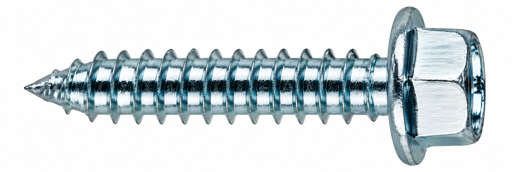 Parafuso sextavado galvanizado em perfil